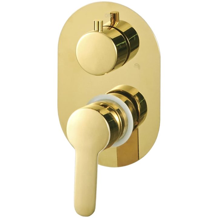 Duschsystem rostfritt stål 201 guld vidaXL – bild 5