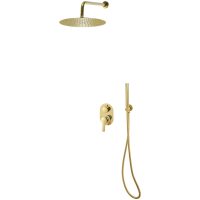 Duschsystem rostfritt stål 201 guld vidaXL