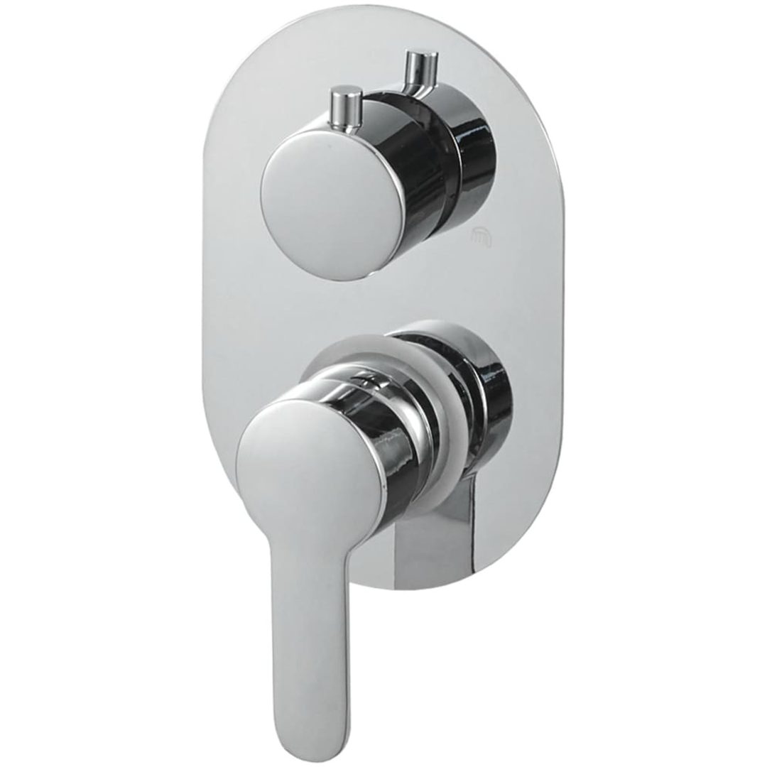 Duschsystem rostfritt stål 201 silver vidaXL – bild 4
