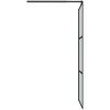 Duschvägg cm mörkt ESG-glas svart vidaXL 80 x 195 cm – miniatyr 5