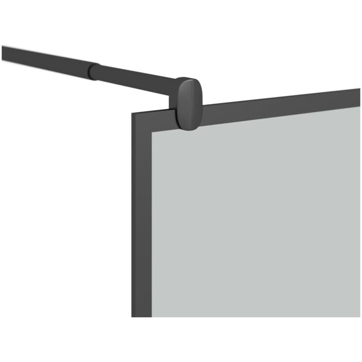 Duschvägg cm mörkt ESG-glas svart vidaXL 80 x 195 cm – bild 6