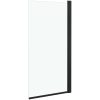 Duschvägg ESG 68x130 cm svart vidaXL – miniatyr 3