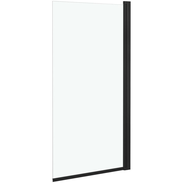 Duschvägg ESG 68x130 cm svart vidaXL – bild 3