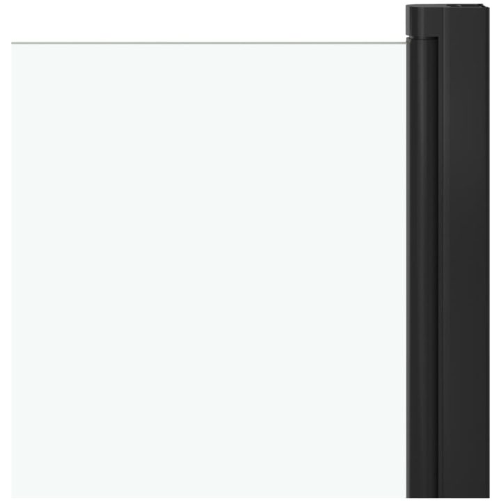 Duschvägg ESG 68x130 cm svart vidaXL – bild 4