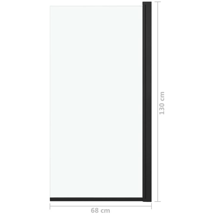 Duschvägg ESG 68x130 cm svart vidaXL – bild 5