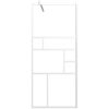 Duschvägg ESG-glas vit vidaXL 80 x 195 cm – miniatyr 3