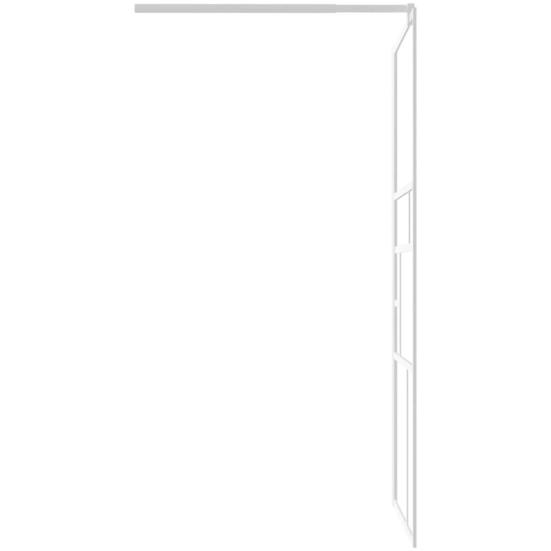 Duschvägg ESG-glas vit vidaXL 80 x 195 cm – bild 5
