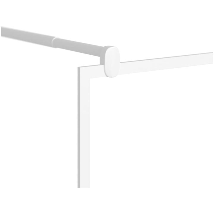 Duschvägg ESG-glas vit vidaXL 80 x 195 cm – bild 6