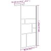 Duschvägg ESG-glas vit vidaXL 80 x 195 cm – miniatyr 7