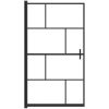Duschvägg ESG svart vidaXL 80 x 140 cm – miniatyr 3