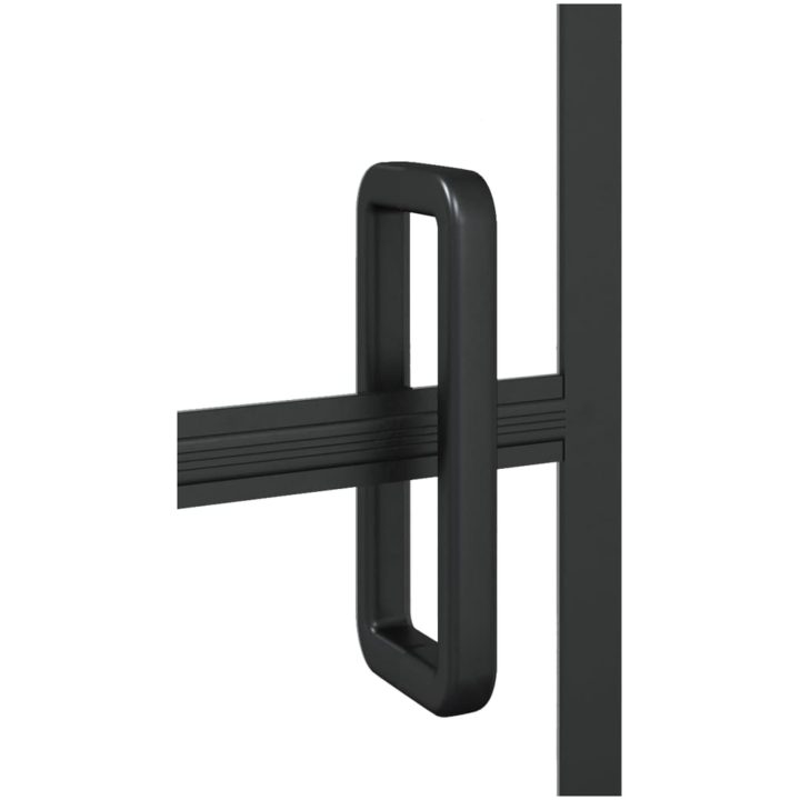 Duschvägg ESG svart vidaXL 80 x 140 cm – bild 4
