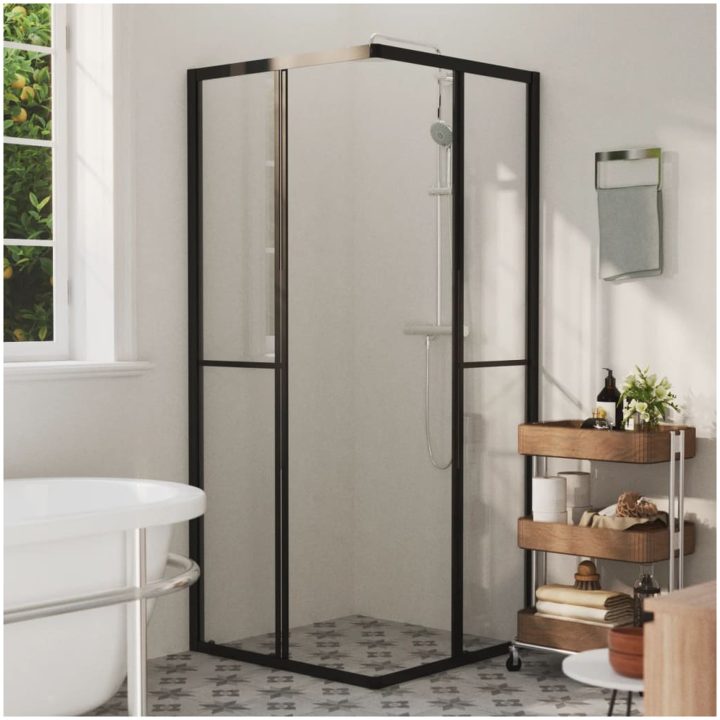Duschvägg ESG vidaXL 80 x 80 x 180 cm – bild 3