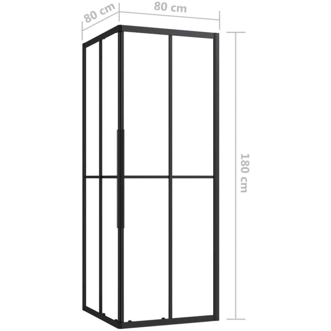 Duschvägg ESG vidaXL 80 x 80 x 180 cm – bild 9