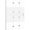 Duschvägg fällbar ESG vit vidaXL 100 x 140 cm – miniatyr 2