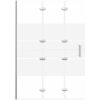 Duschvägg fällbar ESG vit vidaXL 100 x 140 cm – miniatyr 3