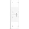 Duschvägg fällbar ESG vit vidaXL 100 x 140 cm – miniatyr 5
