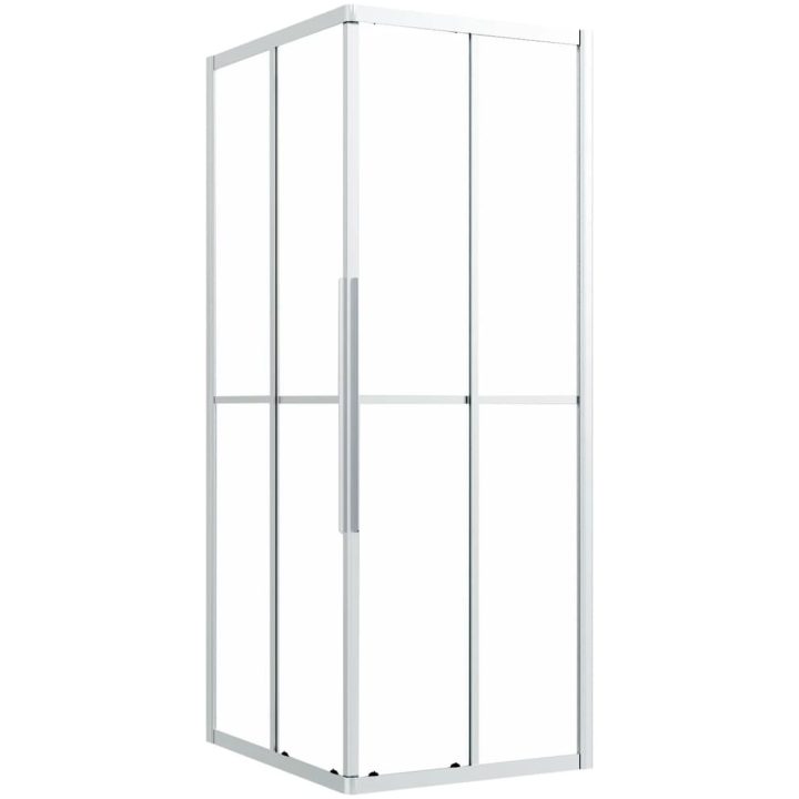 Duschvägg frostad ESG vidaXL 90 x 70 x 180 cm – bild 2