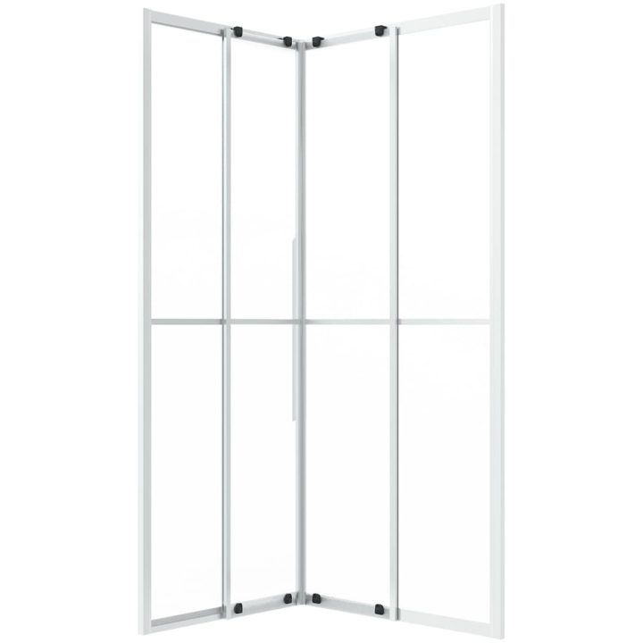 Duschvägg frostad ESG vidaXL 90 x 70 x 180 cm – bild 5