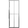 Duschvägg halvfrostad ESG svart vidaXL 80 x 80 x 180 cm – miniatyr 6