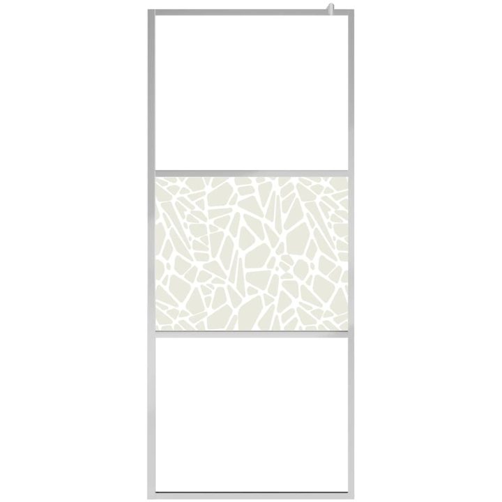 Duschvägg med ESG-glas stendesign vidaXL 115 x 195 cm – bild 3