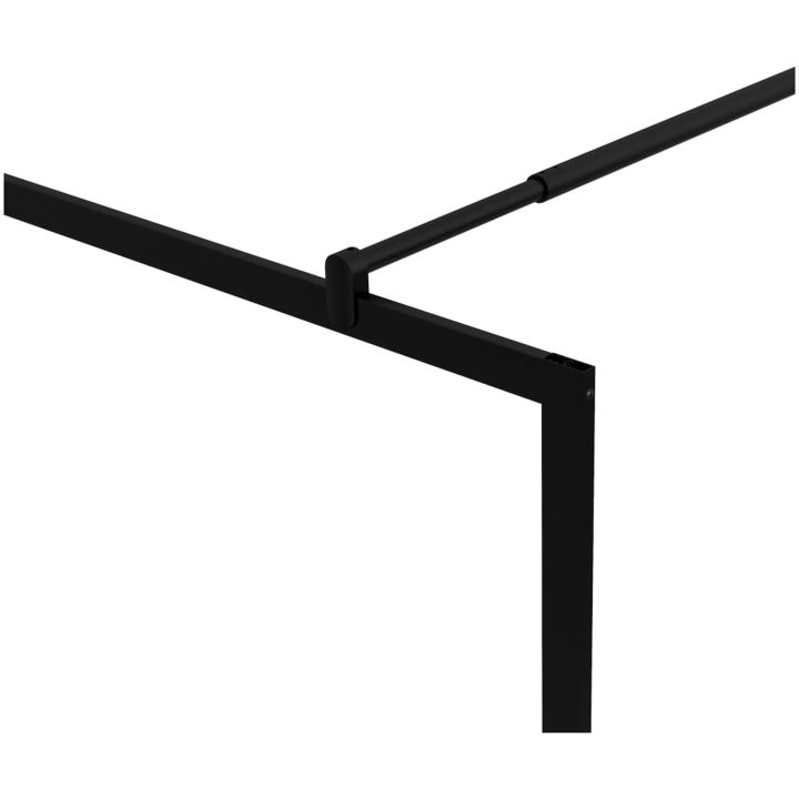 Duschvägg med härdat glas svart vidaXL 100 x 195 cm – bild 6