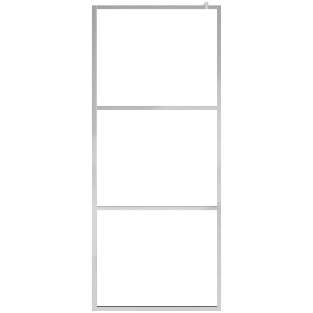Duschvägg med helfrostat ESG-glas vidaXL 80 x 195 cm – bild 3