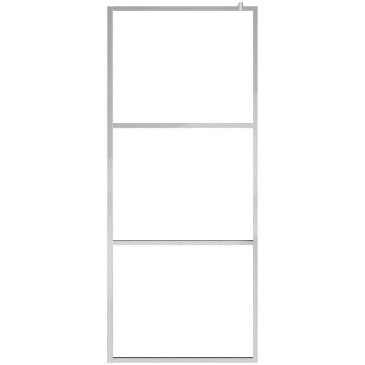 Duschvägg med helfrostat ESG-glas vidaXL 80 x 195 cm – bild 3