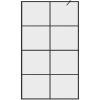 Duschvägg med klart ESG-glas svart vidaXL 115 x 195 cm – miniatyr 4