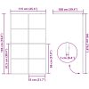 Duschvägg med klart ESG-glas svart vidaXL 115 x 195 cm – miniatyr 8