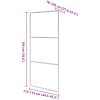 Duschvägg med klart ESG-glas vidaXL 115 x 195 cm – miniatyr 7