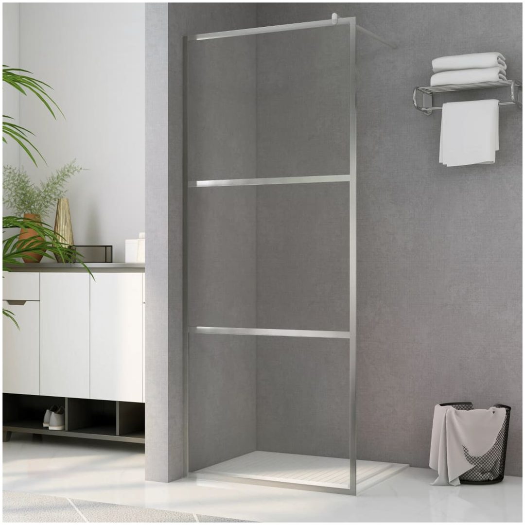 Duschvägg med klart ESG-glas vidaXL 115 x 195 cm