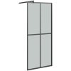 Duschvägg mörkt härdat glas vidaXL 80 x 195 cm – miniatyr 2