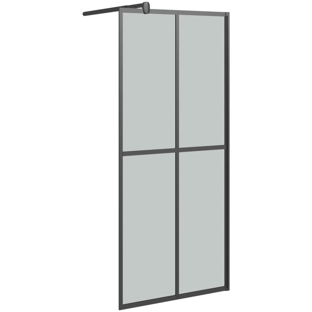 Duschvägg mörkt härdat glas vidaXL 80 x 195 cm – bild 2