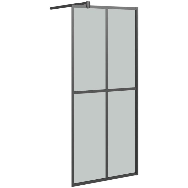 Duschvägg mörkt härdat glas vidaXL 80 x 195 cm – bild 2