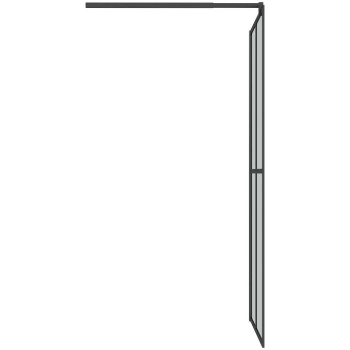 Duschvägg mörkt härdat glas vidaXL 80 x 195 cm – bild 4