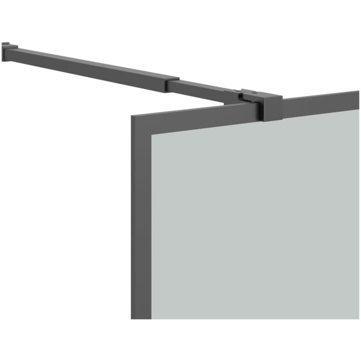 Duschvägg mörkt härdat glas vidaXL 80 x 195 cm – bild 6