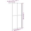 Duschvägg mörkt härdat glas vidaXL 80 x 195 cm – miniatyr 7