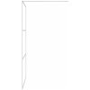 Duschvägg silver halvfrostat ESG-glas vidaXL 115 x 195 cm – miniatyr 4