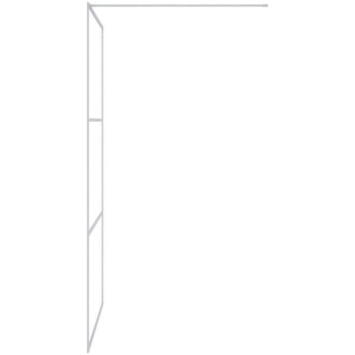 Duschvägg silver halvfrostat ESG-glas vidaXL 115 x 195 cm – bild 4