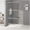 Duschvägg silver halvfrostat ESG-glas vidaXL 115 x 195 cm – miniatyr 1