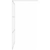 Duschvägg silver klart ESG-glas vidaXL 140 x 195 cm – miniatyr 4