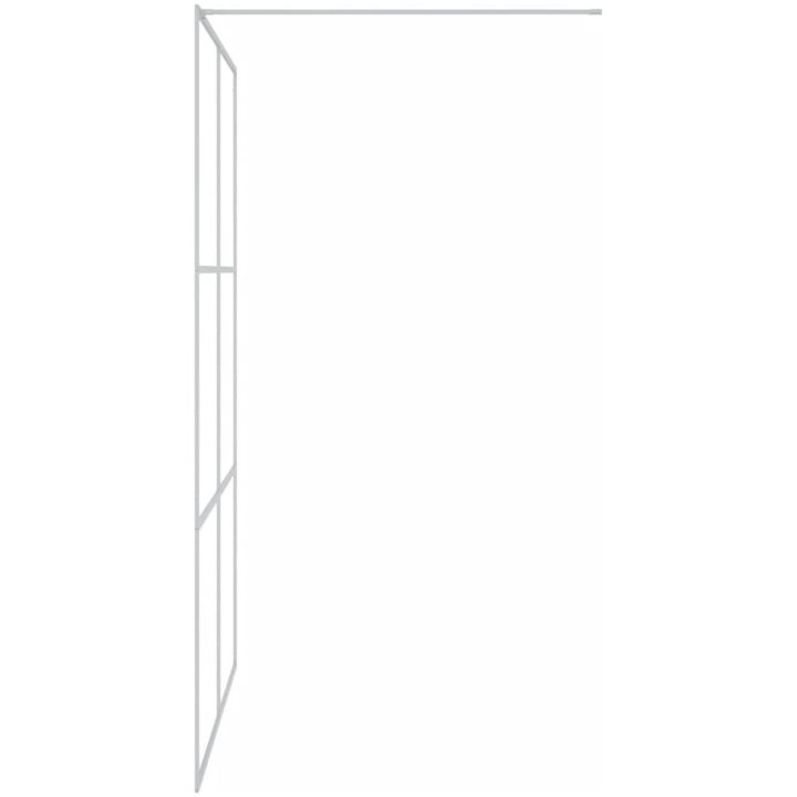 Duschvägg silver klart ESG-glas vidaXL 140 x 195 cm – bild 4