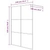 Duschvägg silver klart ESG-glas vidaXL 140 x 195 cm – miniatyr 7