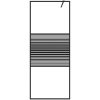Duschvägg svart klart ESG-glas vidaXL 80 x 195 cm – miniatyr 3