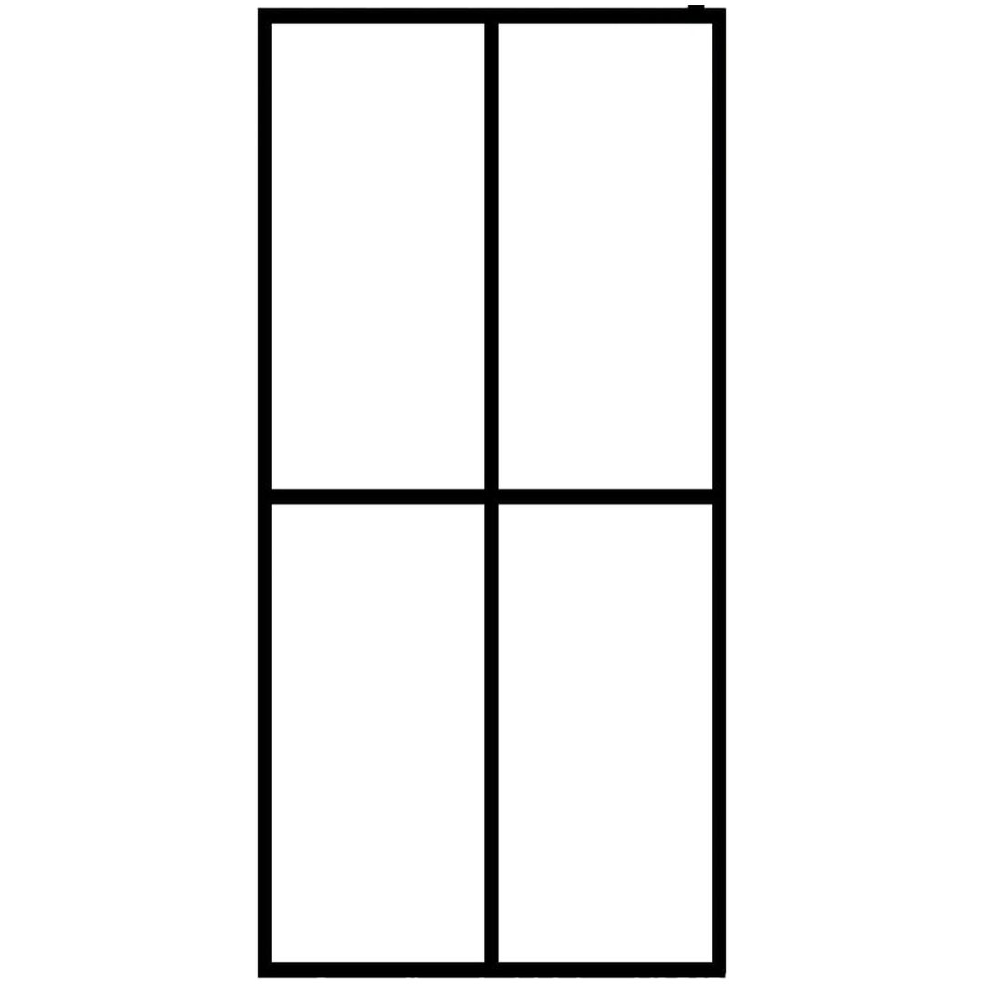 Duschvägg till duschkabin härdat frostat glas vidaXL 140 x 195 cm – bild 3