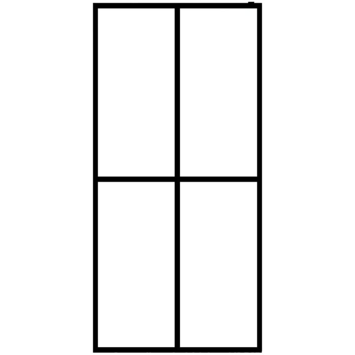 Duschvägg till duschkabin härdat frostat glas vidaXL 140 x 195 cm – bild 3