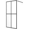 Duschvägg till duschkabin härdat klart glas vidaXL 100 x 195 cm – miniatyr 2