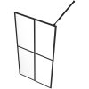 Duschvägg till duschkabin härdat klart glas vidaXL 100 x 195 cm – miniatyr 5