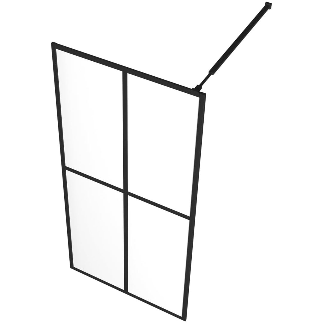 Duschvägg till duschkabin härdat klart glas vidaXL 100 x 195 cm – bild 5