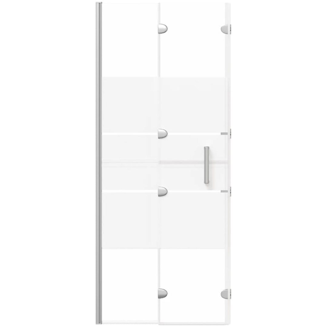 Duschvägg vikbar ESG vit vidaXL 120 x 140 cm – bild 5